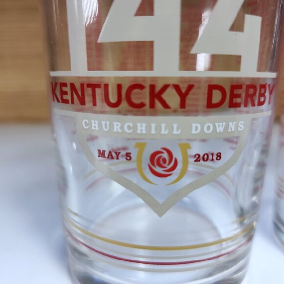 Kentucky Derby Julep Drinking Glasses 144th Churchill Downs 2018 Lot of 4 - Picture 12 of 12